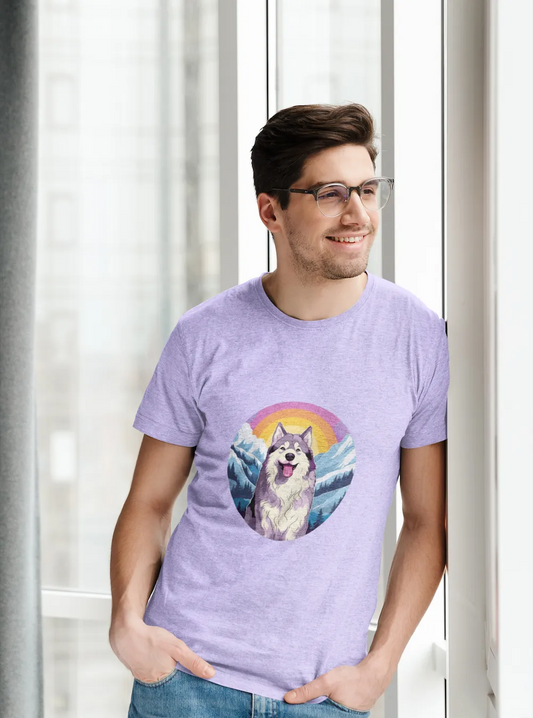 Men's Dog Husky Classic Crew T-Shirt