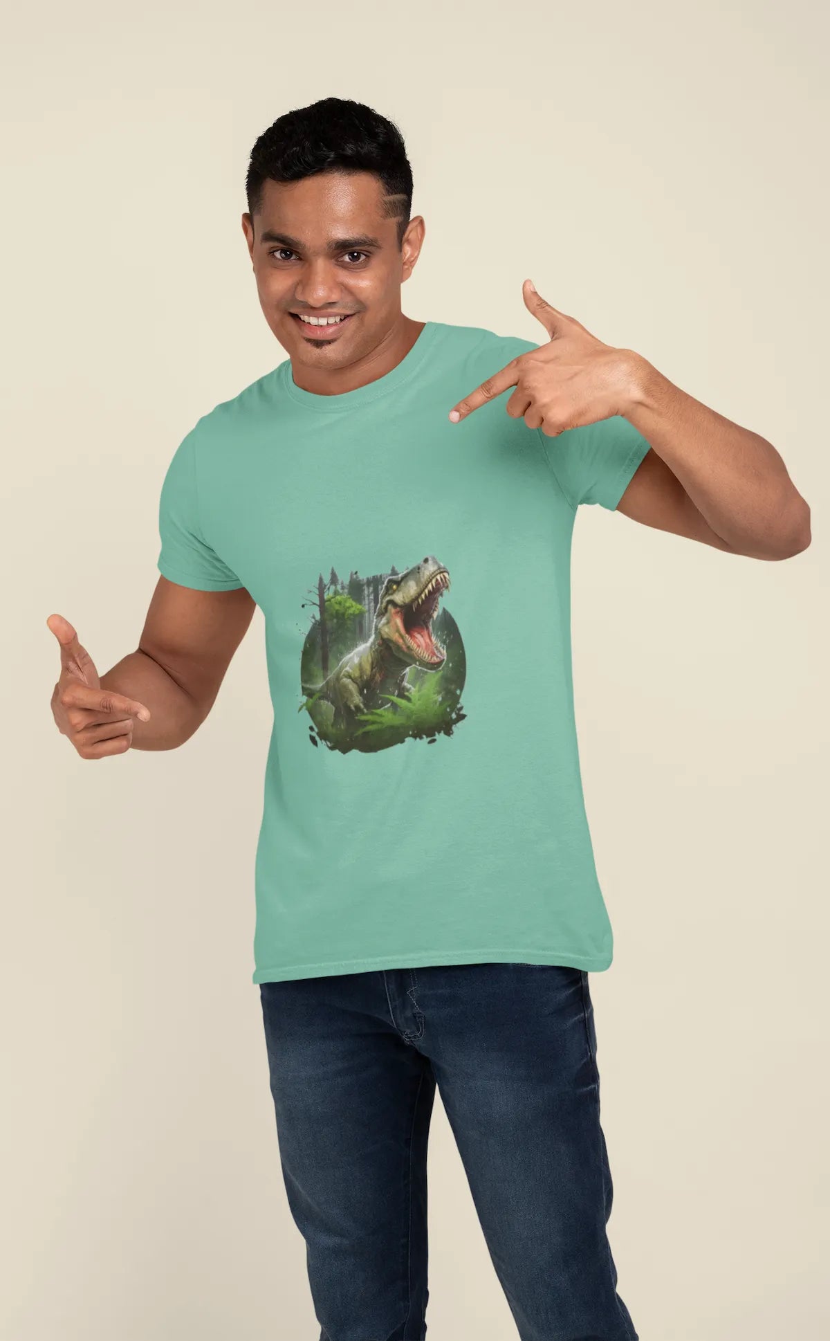 Men's Extinct T-Rex Classic Crew T-Shirt