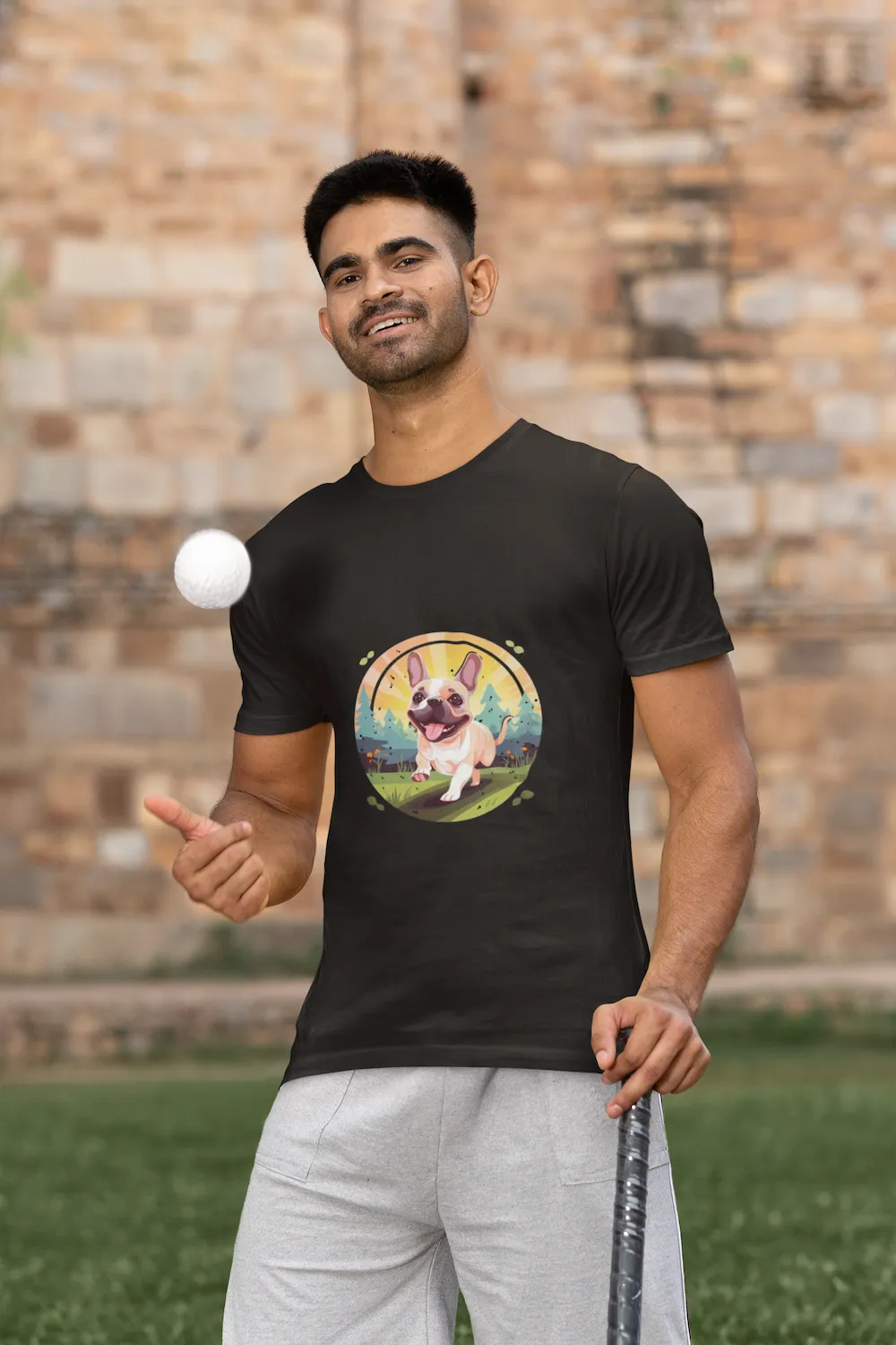 Men's Dog French V2 Classic Crew T-Shirt