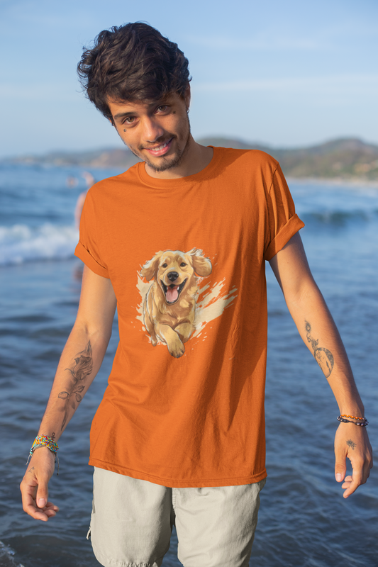 Men's Dog Golden Classic Crew T-Shirt