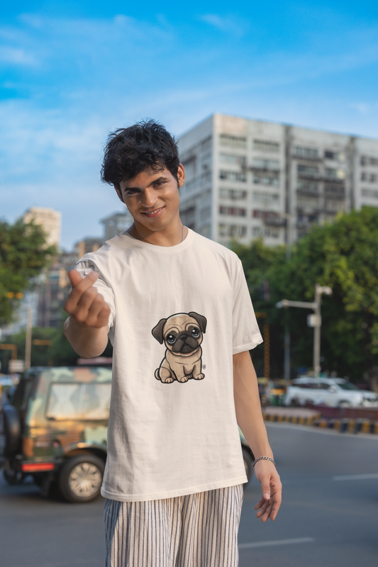 Men's Dog Pug V2 Classic Crew T-Shirt