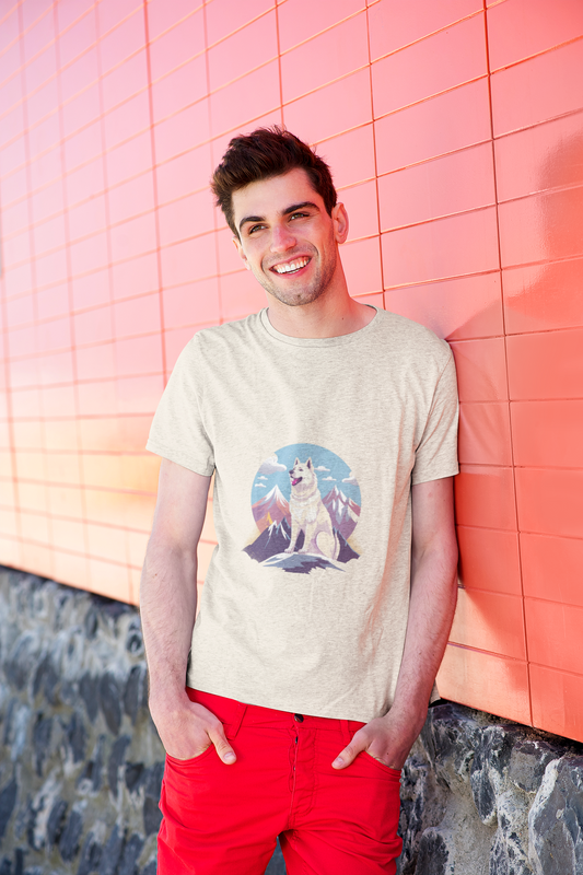 Men's Dog Husky V2 Classic Crew T-Shirt