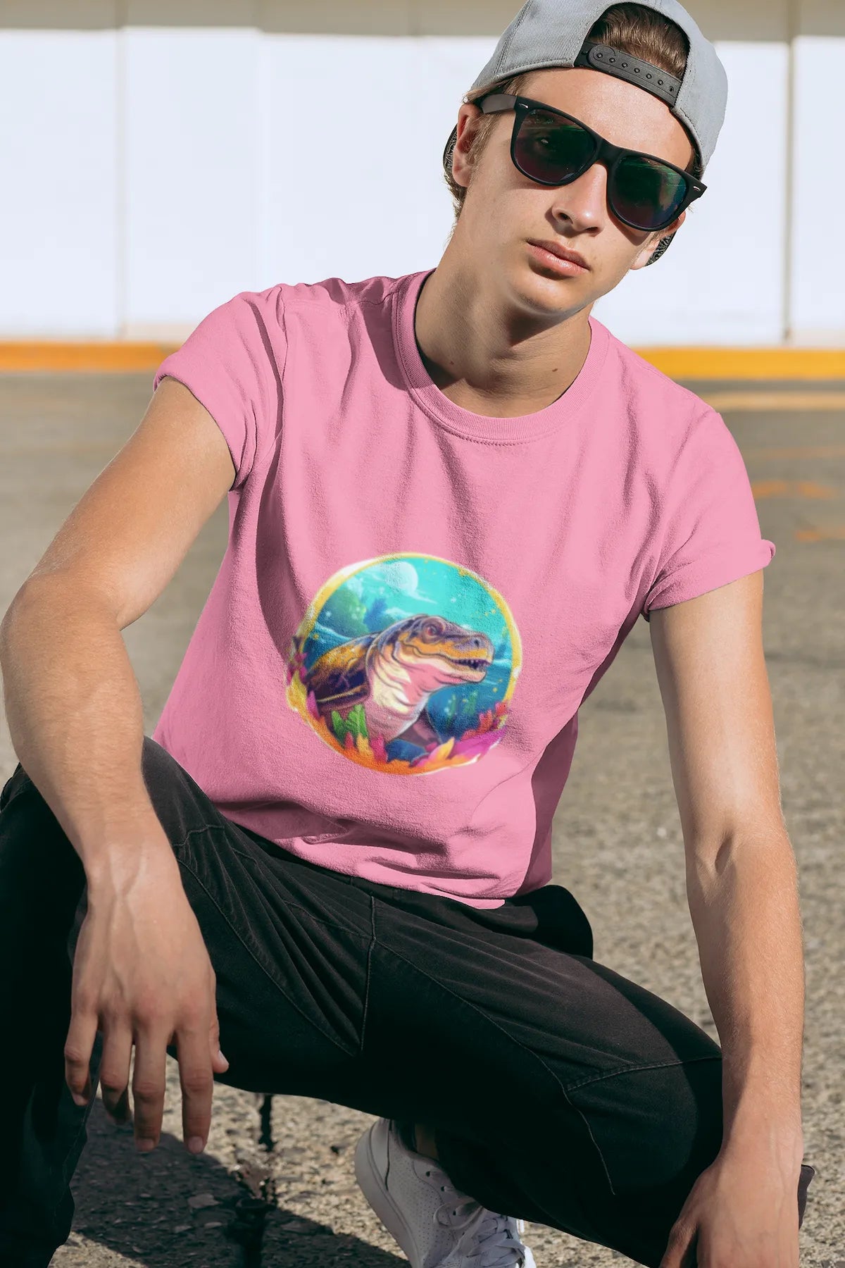 Men's Extinct Mausosaurus Classic Crew T-Shirt