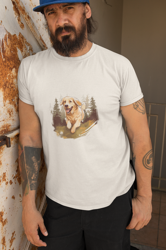 Men's Dog Golden V2 Classic Crew T-Shirt