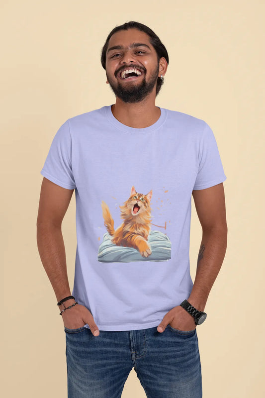 Men's Feline Maincoone Classic Crew T-Shirt
