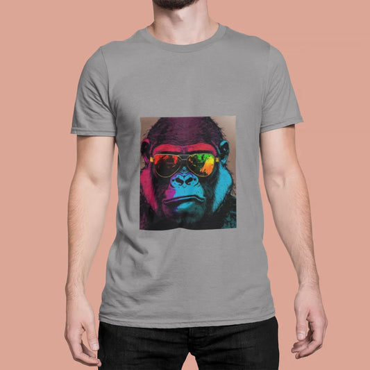 Men's Funky Chimp Glasses Classic Crew T-Shirt