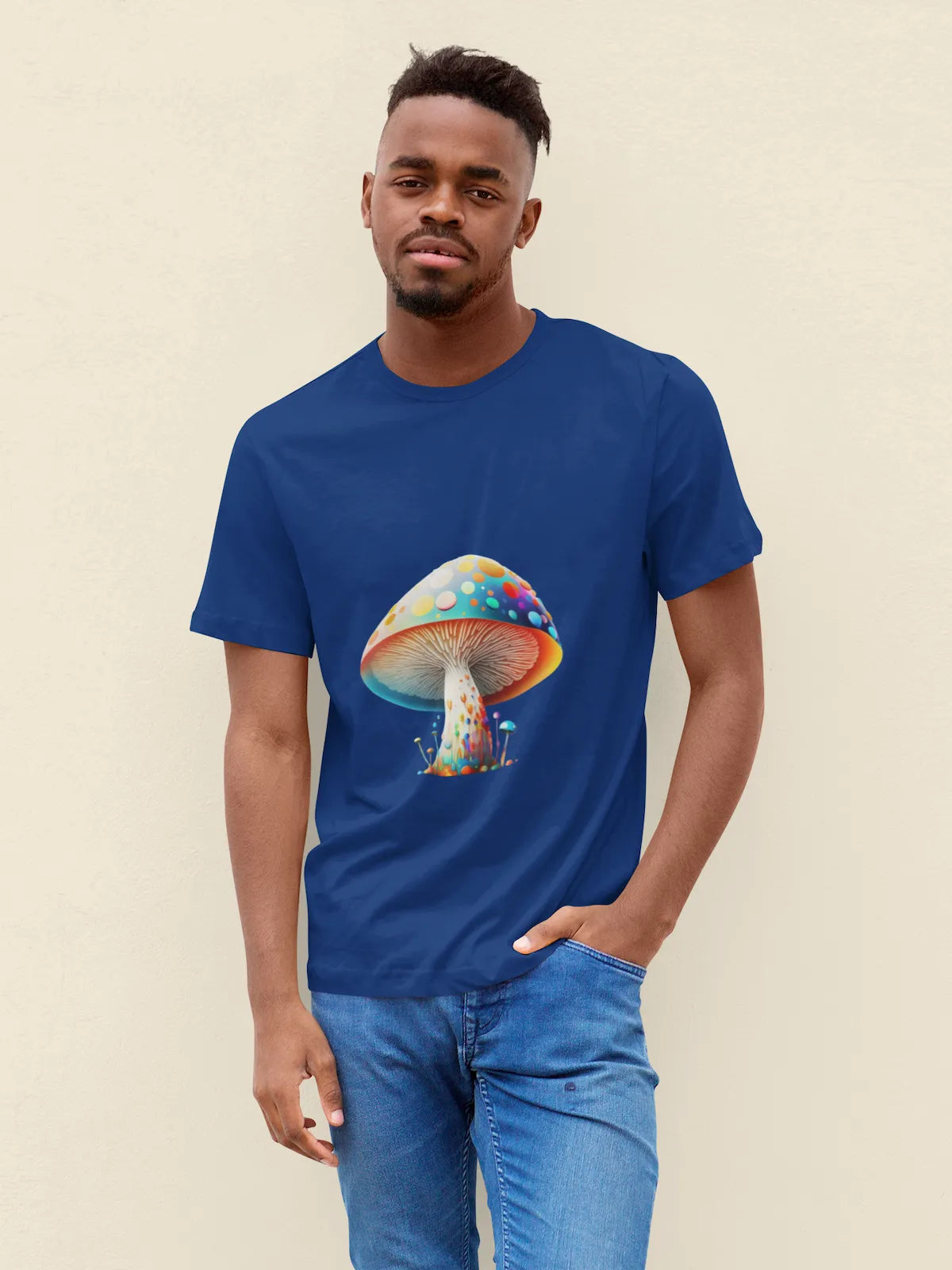 Men's Funky Mushroom Classic Crew T-Shirt