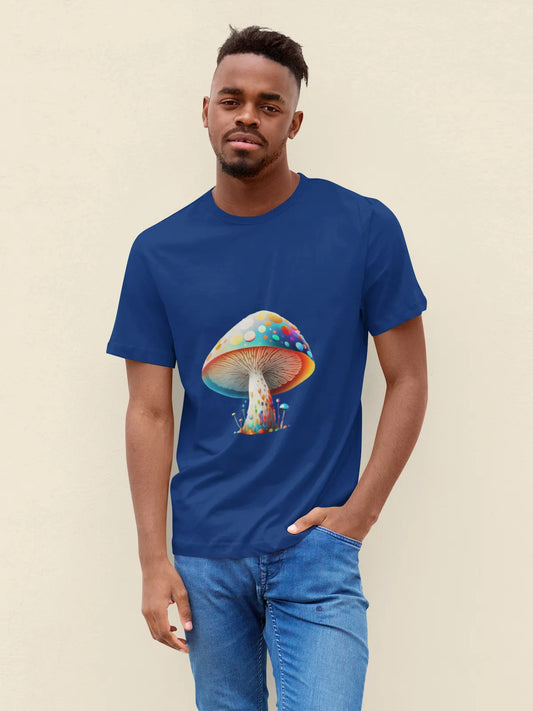 Men's Funky Mushroom Classic Crew T-Shirt