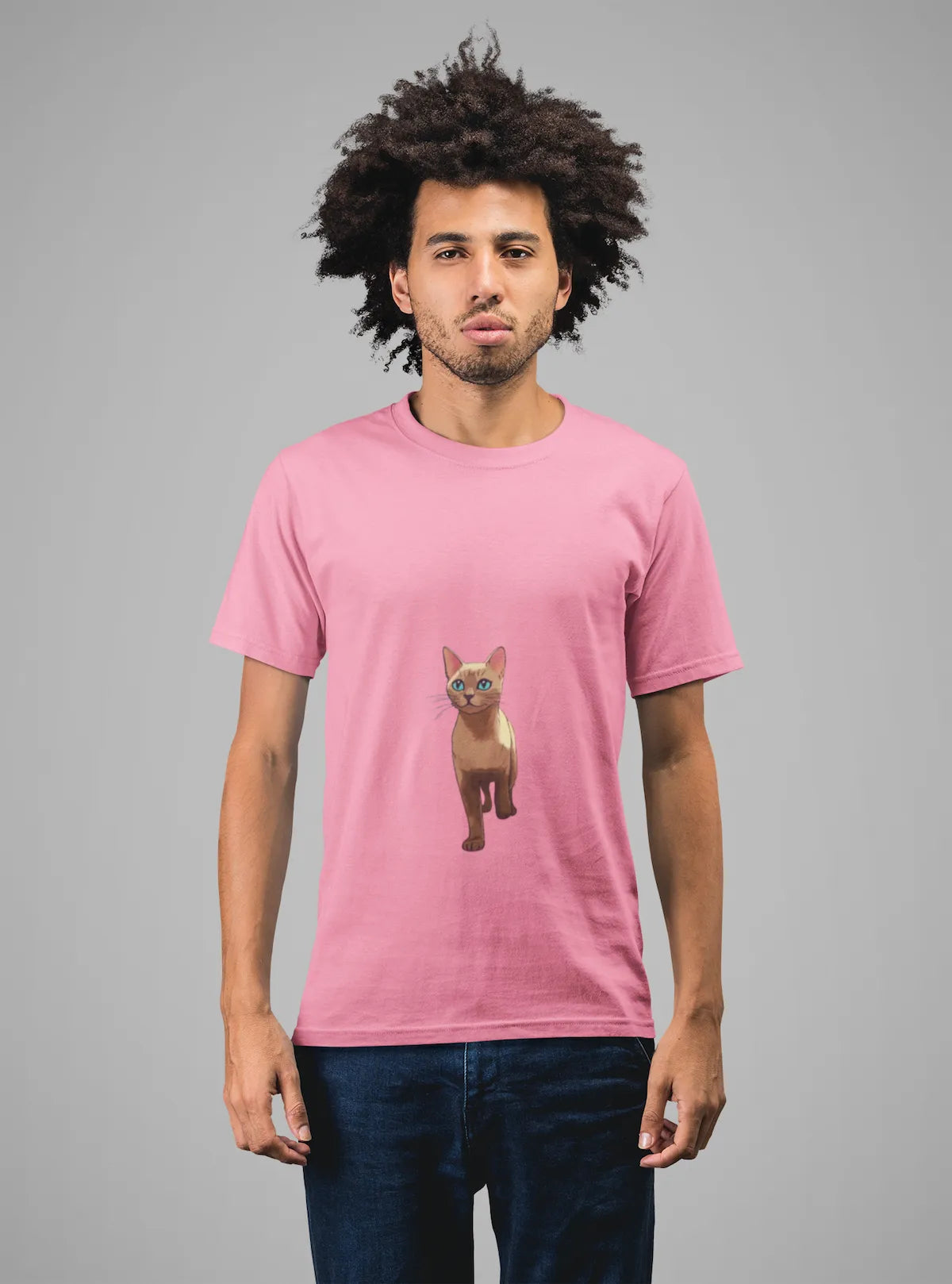 Men's Feline Burmese V2 Classic Crew T-Shirt